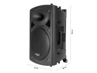 Ibiza PORT15VHF-BT Sistema Portátil a Bateria até 8h 800W BT Ibiza PORT15VHF-BT Sistema Portátil a Bateria até 8h 800W BT